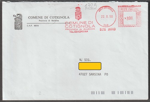 1325 busta cotignola - 1325,