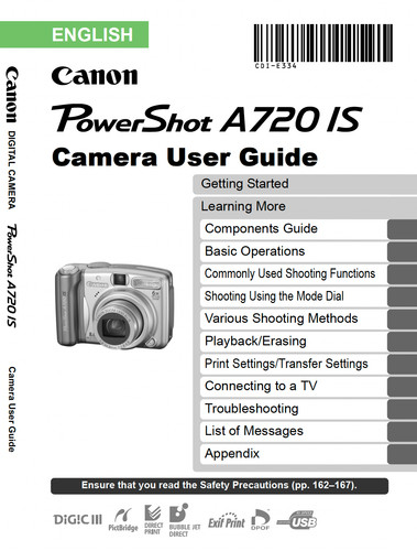 Canon powershot a720 - powershot, is
