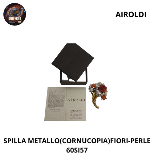 Spilla metallo - spilla/metallo, (cornucopia)