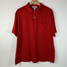 Vintage Jerzees Polo Shirt Pocket 50/50 USA Made Blank Mens XL