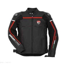2025- DUCATI Giacca in Pelle Biker Giacca in Pelle Moto Giacca in Pelle da Moto