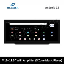 HELMER Amplificatore da Parete WIFI Touch Screen 12,3”, Amplificatore Audio Stereo Digitale