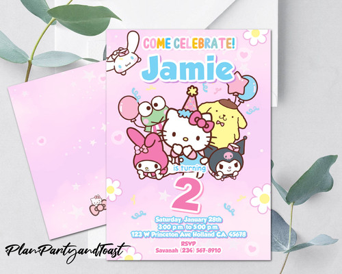 Invito compleanno hello kitty - invito,