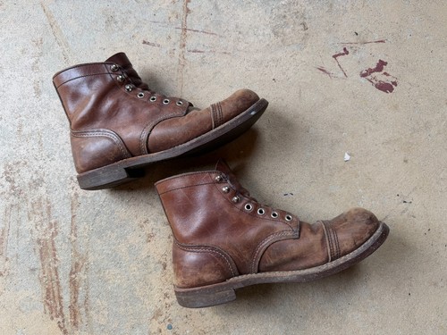 Stivali lavoro vintage red - lavoro,