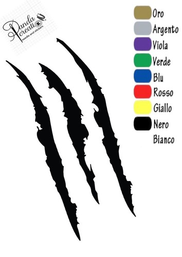 Kit adesivi graffio artigli - adesivi,