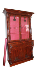 Vetrina Libreria BookCase Inglese Stile Regency di metà 1800 in mogano