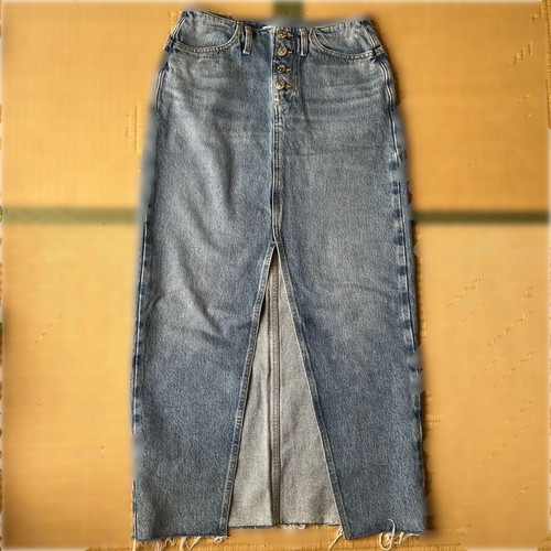 Gonna lunga denim zara con - denim,