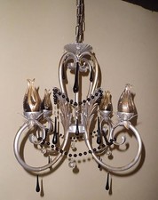 LAMPADARIO in FERRO BATTUTO 