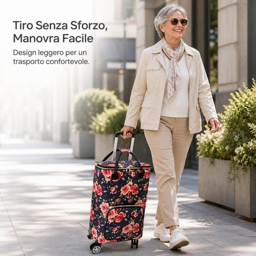 Carrello pieghevole con - carrello,