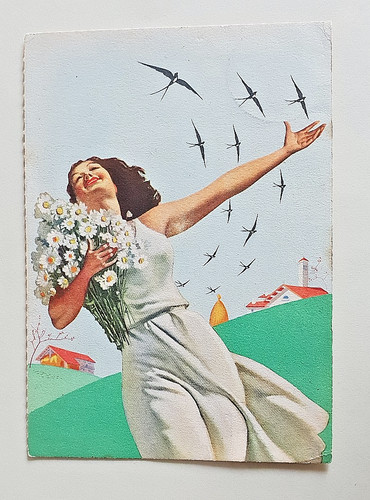Cartolina illustratore - cartolina,