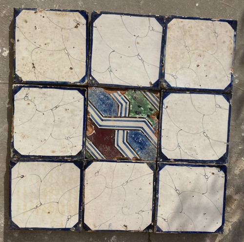 Antiche piastrelle maiolica - piastrelle,