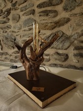 Lampada Da Tavolo In Legno