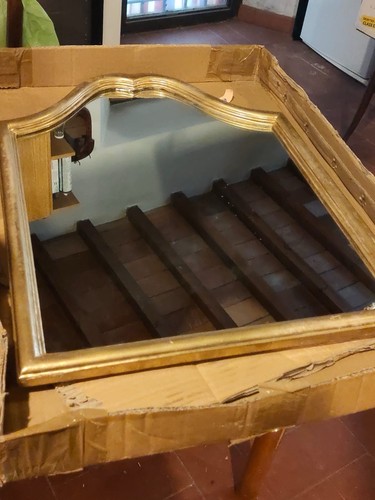 Specchiera legno oro - specchiera,