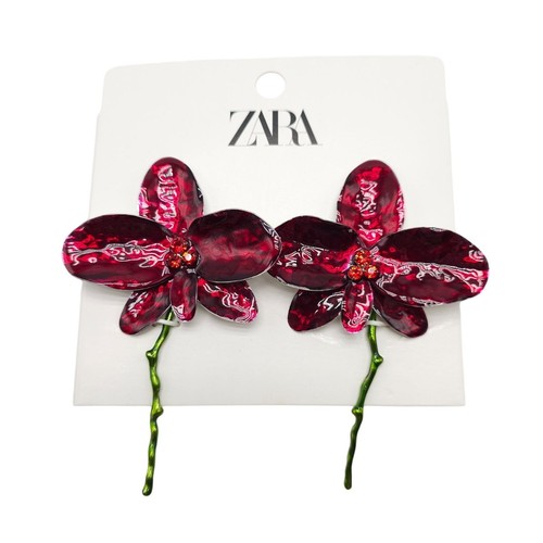 Zara nwt ss24 enamelled floral - nwt,