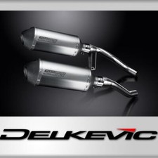 Suzuki GW250 Inazuma 2012-2018 Kit Bidone Silenziatore Scarico 260mm X-Oval Titanio