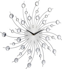 Orologio Da Parete XL Con Brillantini Grande per Cucina Salotto Diametro 50 Cm A