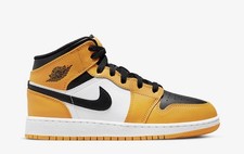 Nike Air Jordan 1 MID (GS) 'Taxi' (taglia UK3.5) - 554725 701
