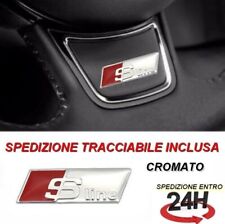 Stemma Per Volante Audi S Line Girgio Logo Adesivo A1 A2 A3 A4 A5 A6 A7 A8 Q3 Q5