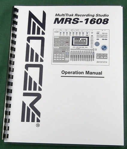 Zoom mrs 1608 manuale - manuale, di