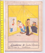 JACOVITTI, il vittorioso quaderno scuola rarissimo originale 1948 fascismo