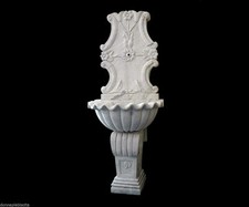 White Marble Wall Fountain