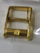 Fibbia MONDIA ORIGINALE vintage metallo color oro 14mm