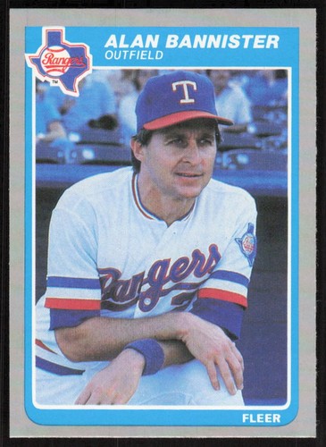 Fleer 555 alan bannister 1985 - fleer, #555