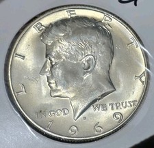 1969-D 40% SILVER KENNEDY HALF
