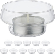 Vasetti Portacandele Galleggianti, Set 12, Porta Candele E Lumini Da Acqua, Hxd 