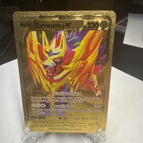 Zamazenta gold foil fan - zamazenta,