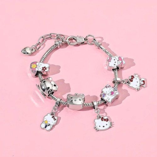 Bracciale charm hello kitty - bracciale,