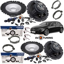 Kit 8 Casse Altoparlanti Alpine Anteriori Posteriori per Mercedes Classe A W177