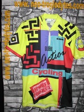 Vintage Cycling Jersey Maglia Ciclismo Bici Diadora multicolor '80s