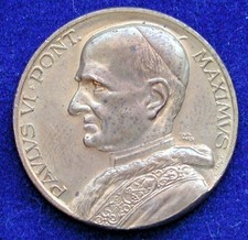 MEDAGLIETTA "PAVLVS VI PONT."1963 -->1978" MONTINI PAPA PAOLO VI° - AFFER    #3#