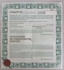 Rolex Explorer 14270 Guarantee Warranty Garanzia 1999