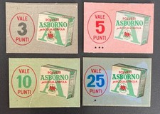 Cartoncini Punti ASBORNO "3 GOBBETTI"  anni '50