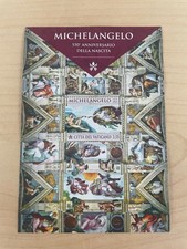 2025 Vaticano Foglietto 550° Anniversario Nascita di Michelangelo Buonarroti