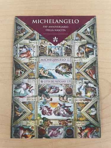 2025 vaticano foglietto 550 - foglietto, 550°