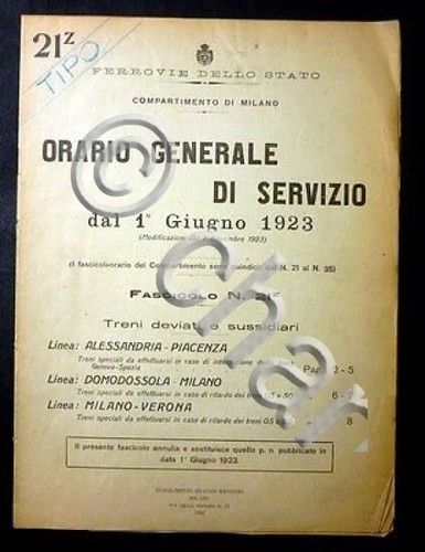 Ferrovie orario servizio treni - ferrovie,