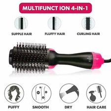 Spazzola Asciugacapelli, 3 in 1 Multifunzione Spazzola Rotante per Capelli