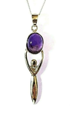 Collana dea ametista ciondolo - collana,