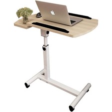 Tavolo Scrivania Porta Pc Computer Regolabile Tavolino Letto Divano con Ruote