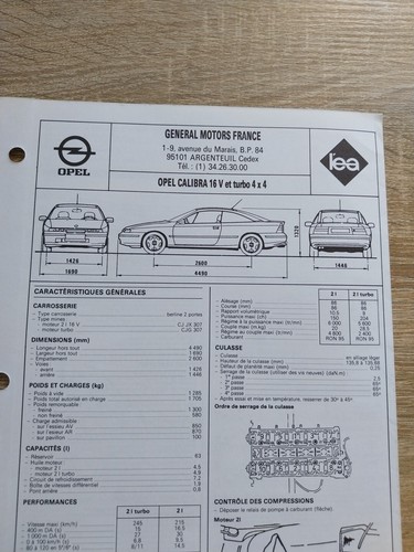 Opel calibra 16v 0 turbo - 2.0,
