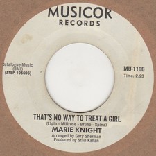 Marie Knight That's No Way To