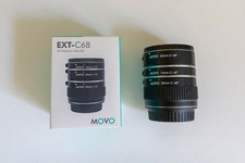 Set di 3 tubi di estensione macro AF cromati MOVO EXT-C68, 12, 20, 36 mm