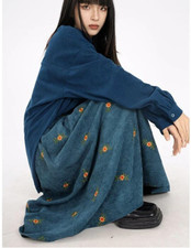 GONNA LUNGA VELLUTO COSTINE