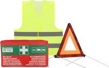 3In1 Set Di Sicurezza E Pronto Soccorso Auto - Set Di Emergenza Con Triangolo Di