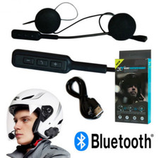 CUFFIA AURICOLARE CASCO MOTO INTERNO HELMET BLUETOOTH 5.0 HEADSET PER INTERFONO