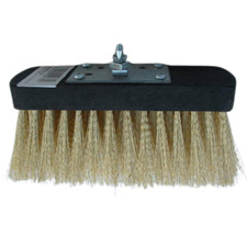 SPAZZOLA PER FORNO  A LEGNA CON SETOLE IN OTTONE CON ATTACCO ORIENTABILE cm 16X5