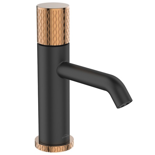Rubinetto ottone nero - rubinetto, rosa